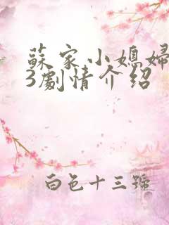 苏家小媳妇1v3剧情介绍