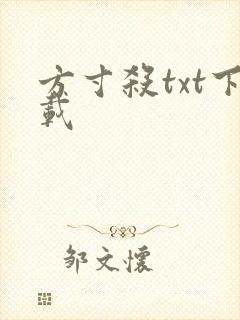方寸杀txt下载