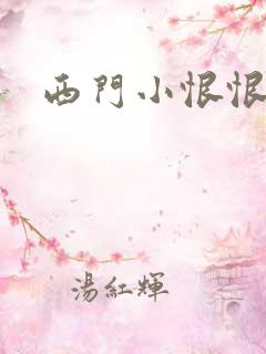 西门小恨恨