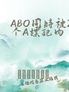 ABO同时被2个A标记肉