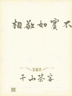 相敬如宾不相睹