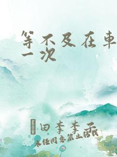 等不及在车里做一次