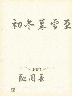 初冬暮雪至白头