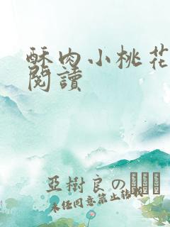 酥肉小桃花全文阅读