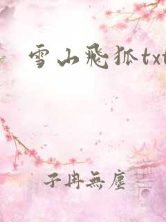 雪山飞狐txt