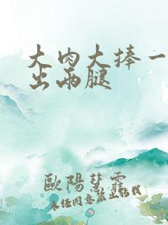 大肉大捧一进一出两腿