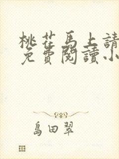 桃花马上请长缨免费阅读小说全文