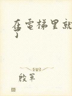 在电梯里就开始了