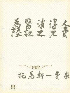 为医消得人憔悴陆故之免费阅读