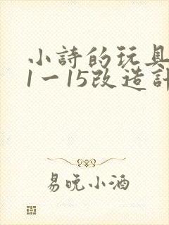 小诗的玩具日记1一15改造计划