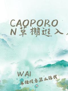 CAOPORON草棚进入在线观看