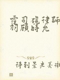 霍司砚律师温知羽顾时允