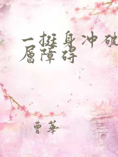 一挺身冲破了那层障碍