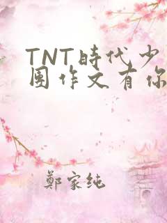 TNT时代少年团作文有你真好