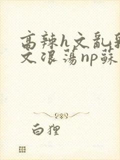 高辣h文乱乳h文浪荡np苏夏