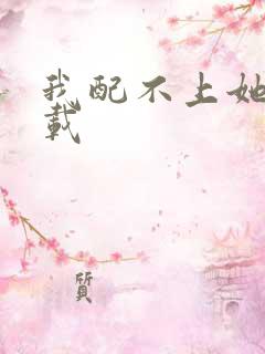 我配不上她 下载