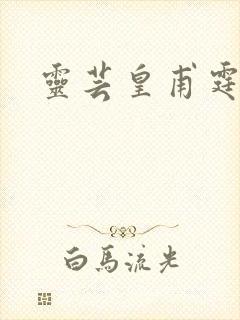 灵芸皇甫霆小说