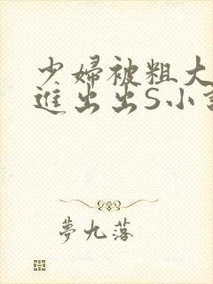 少妇被粗大猛进进出出S小说