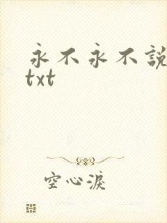 永不永不说再见txt