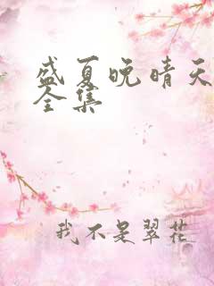 盛夏晚晴天小说全集