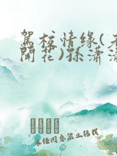 驾校情缘(老树开花)孙潇潇笔趣阁