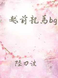 越前龙马bg