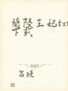 兰陵王妃txt下载