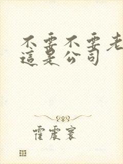 不要不要老板别这是公司