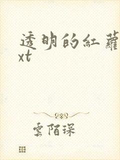 透明的红萝卜txt