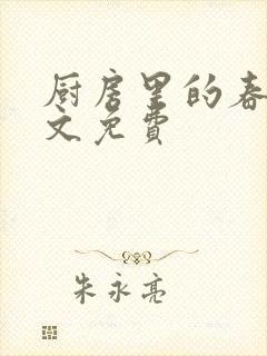 厨房里的春天全文免费