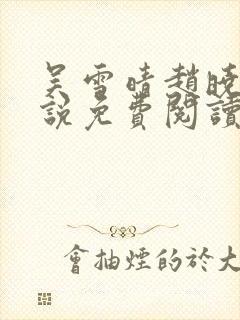 吴雪晴赵晓东小说免费阅读