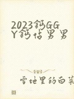 2023钙GGY钙站男男