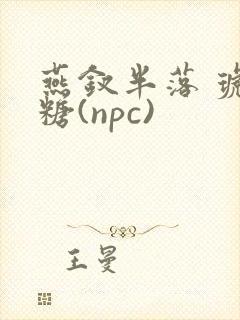 燕钗半落 琥珀糖(npc)