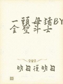 一头母猪BY黄金圣斗士