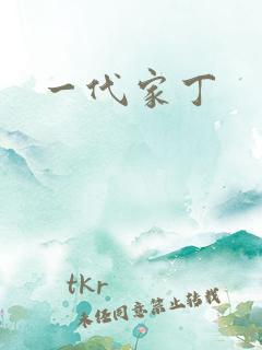 一代家丁