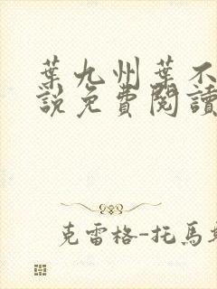 叶九州叶不悔小说免费阅读