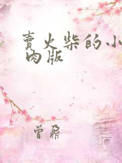 卖火柴的小男孩 肉版