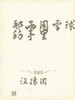 那两团雪球在他的手里