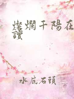 灿烂千阳在线阅读