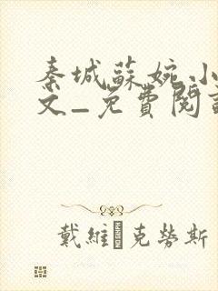 秦城苏婉小说全文_免费阅读最新