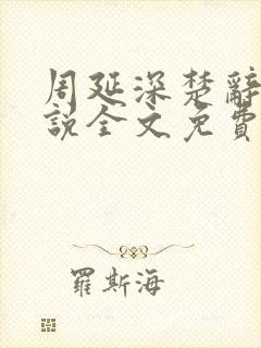 周延深楚辞的小说全文免费阅读