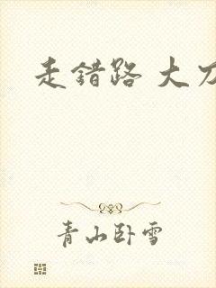 走错路 大刀滟