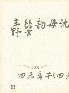 丰丝韵母沈蓉书野笔