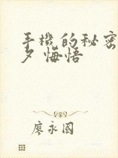 手机的秘密 七夕 悔悟