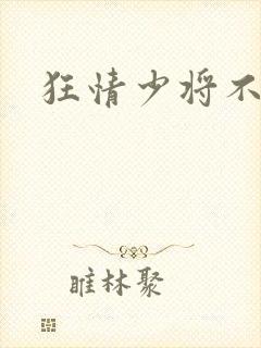 狂情少将不良妻