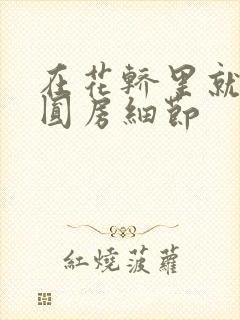 在花轿里就开始圆房细节