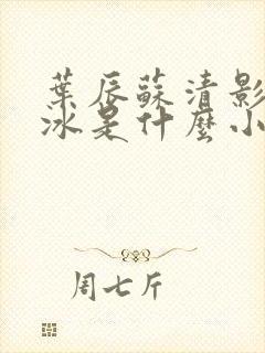 叶辰苏清影秦若冰是什么小说