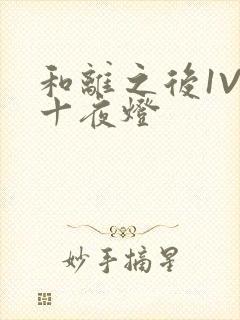 和离之后1V1十夜灯