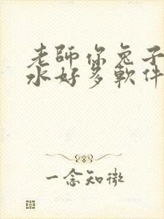 老师你兔子好软水好多软件