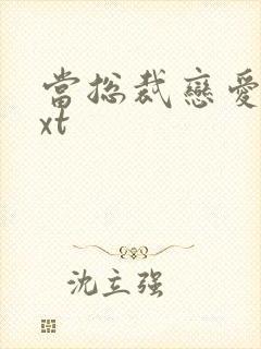 当总裁恋爱时txt